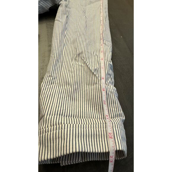 Chico's Fully Lined Snap Striped Jacket - Sz 2 (12/14) - Picture 10 of 15